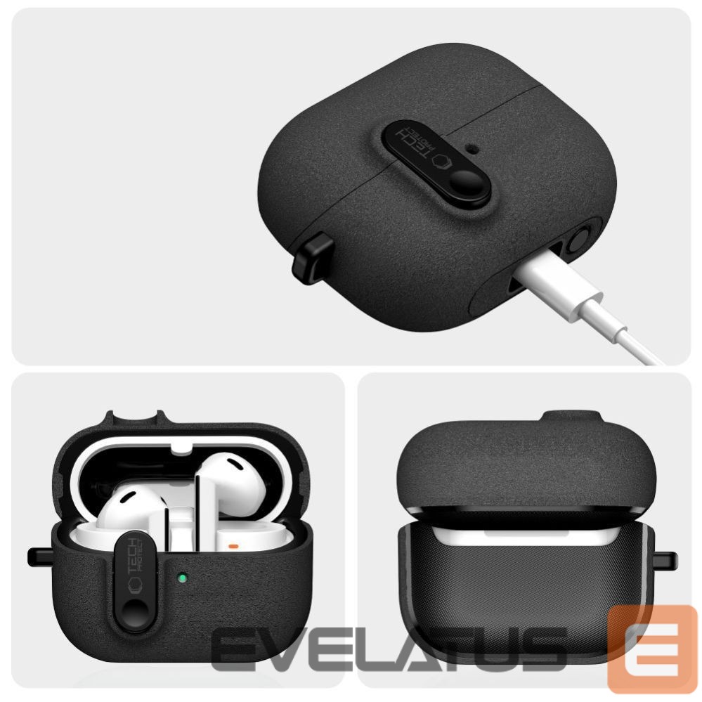 Другие товары Tech-Protect Tech-Protect Slim Hook Case for Samsung Galaxy Buds 3 / 3 FE / 3 Pro - Black