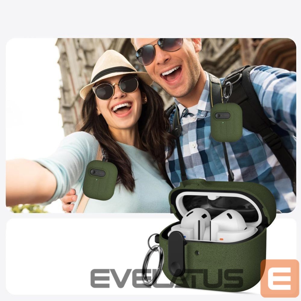 Другие товары Tech-Protect Tech-Protect Slim Hook Case for Samsung Galaxy Buds 3 / 3 FE / 3 Pro - Green