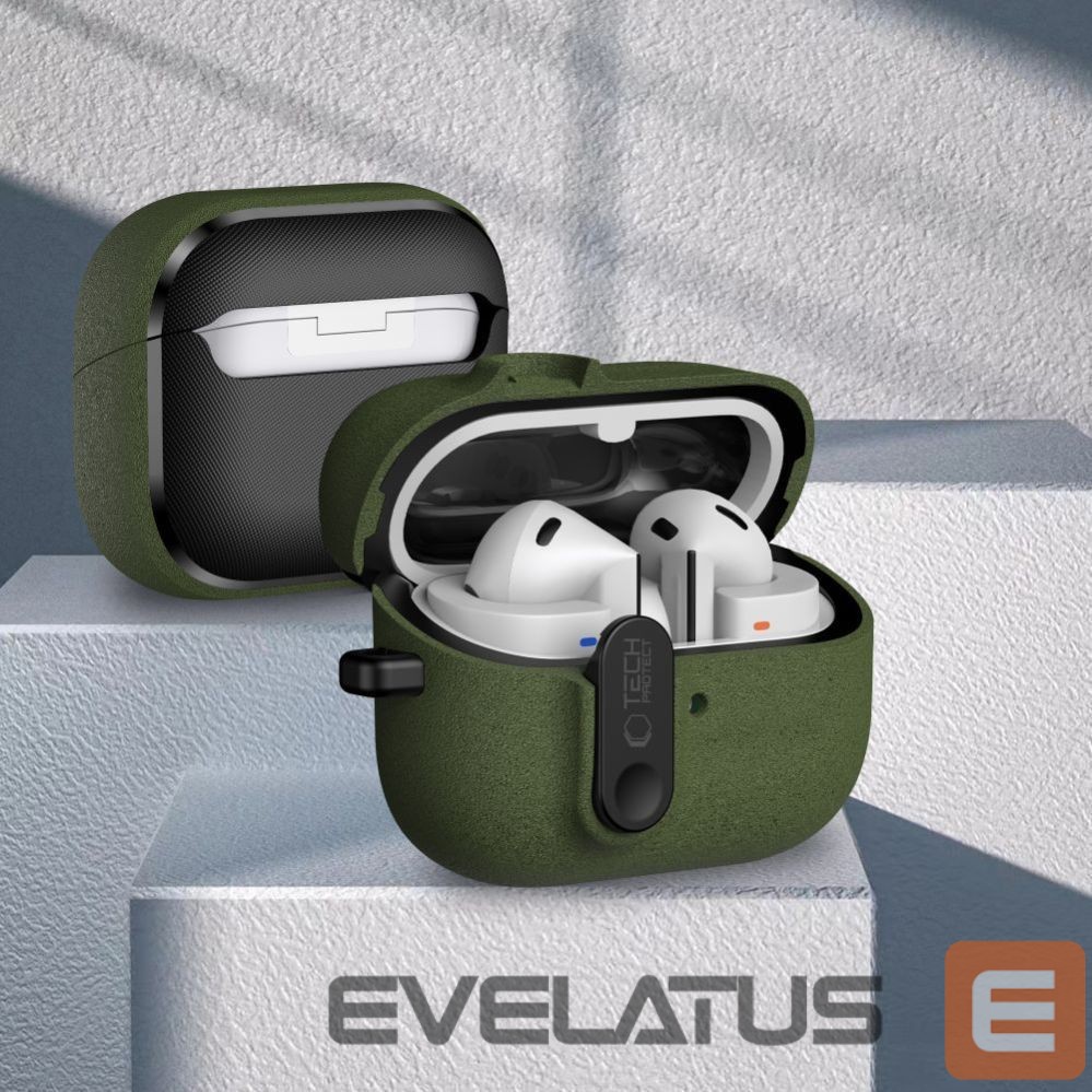 Другие товары Tech-Protect Tech-Protect Slim Hook Case for Samsung Galaxy Buds 3 / 3 FE / 3 Pro - Green