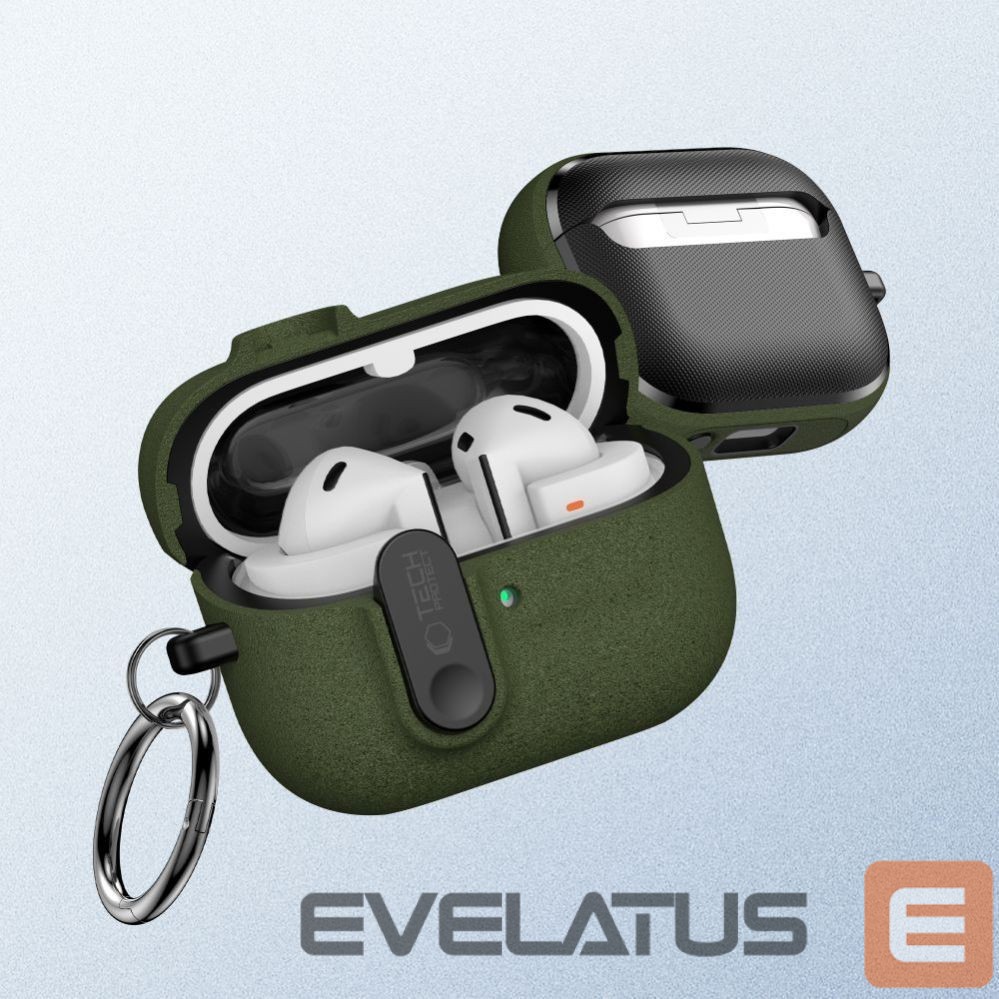 Другие товары Tech-Protect Tech-Protect Slim Hook Case for Samsung Galaxy Buds 3 / 3 FE / 3 Pro - Green