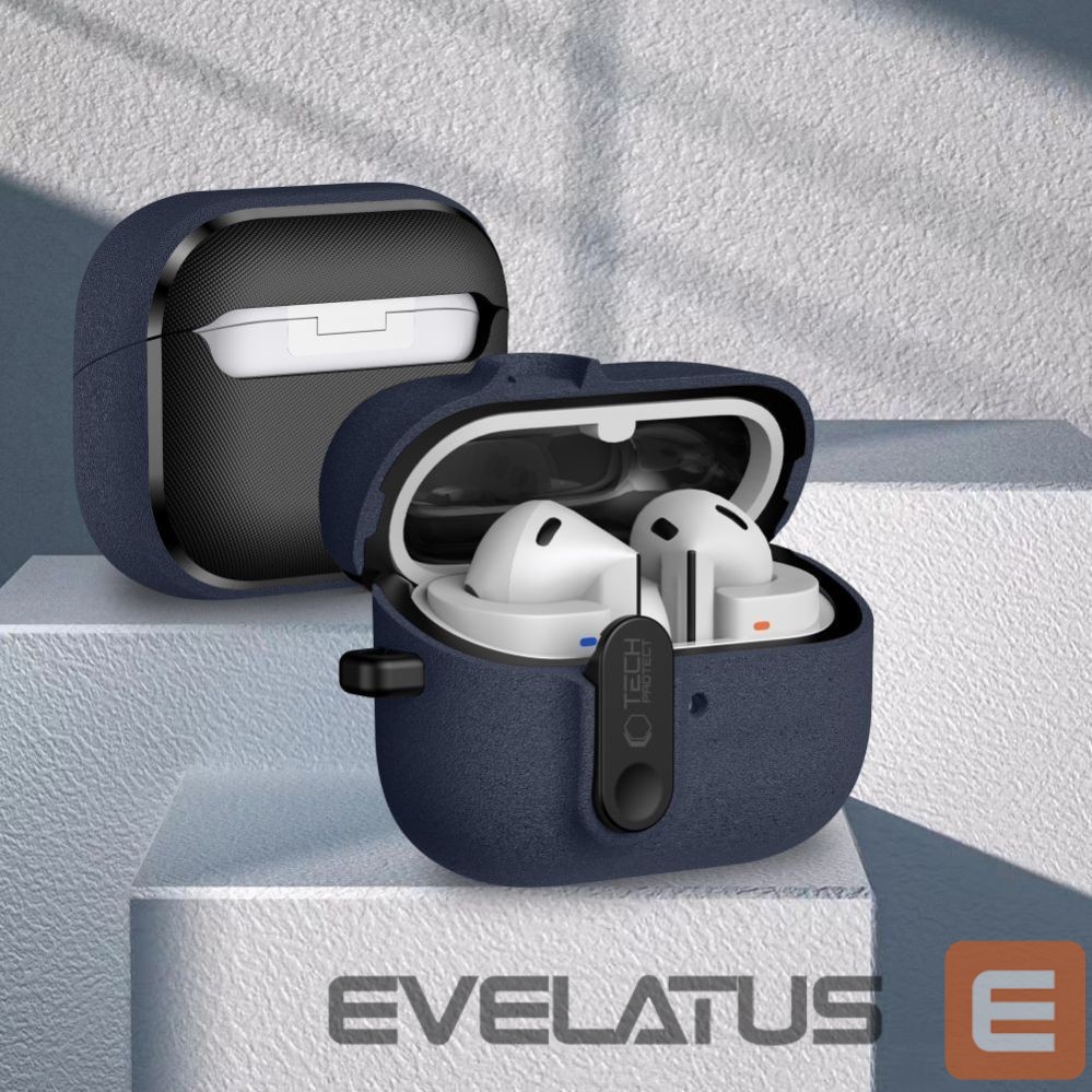Другие товары Tech-Protect Tech-Protect Slim Hook Case for Samsung Galaxy Buds 3 / 3 FE / 3 Pro - Navy Blue