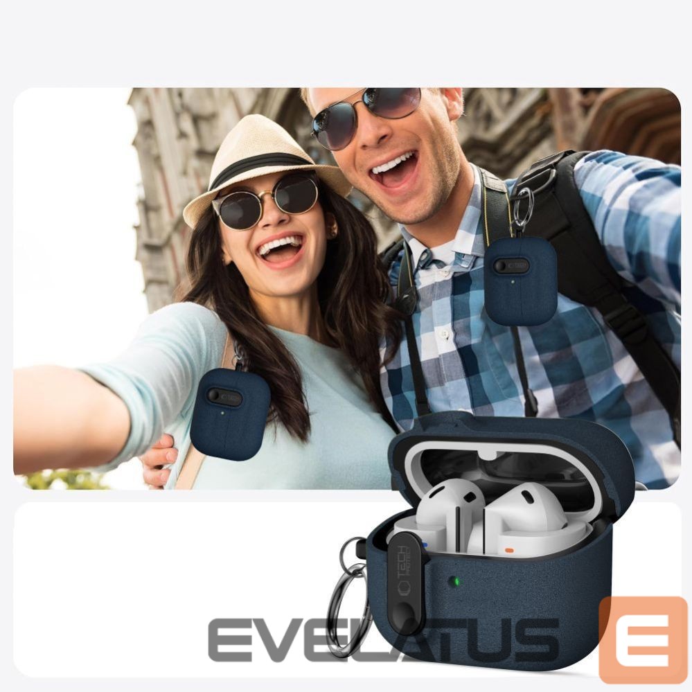Другие товары Tech-Protect Tech-Protect Slim Hook Case for Samsung Galaxy Buds 3 / 3 FE / 3 Pro - Navy Blue
