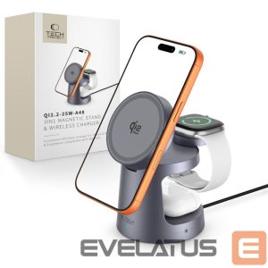 Другие товары Tech-Protect  Tech-Protect QI2.2-25W-A48 3in1 Magnetic Wireless Charger - Navy Blue 