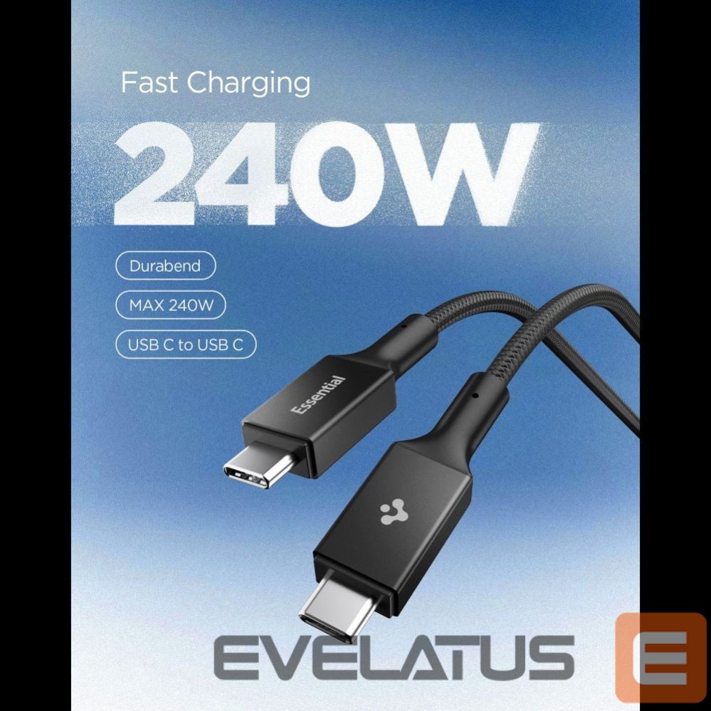 Другие товары Spigen Spigen Essential EB24015CC USB-C / USB-C 240W 150cm Cable - Black