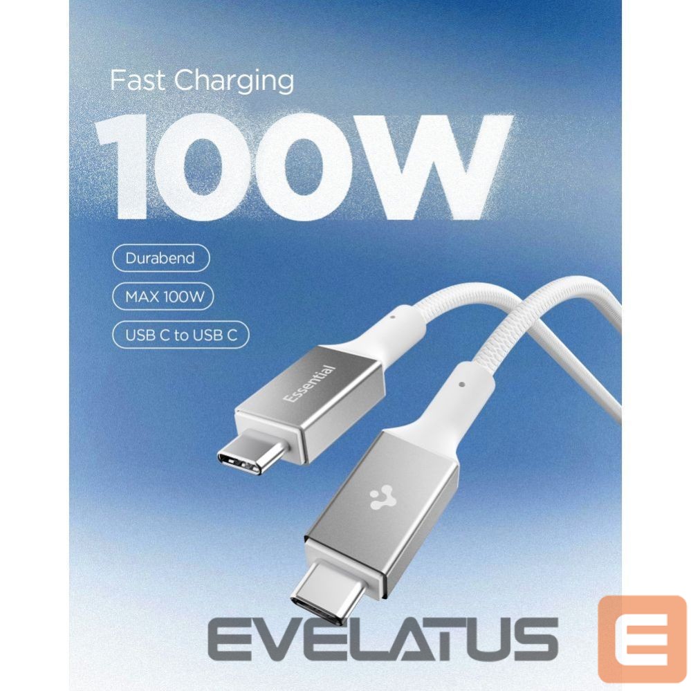 Другие товары Spigen Spigen Essential EB10015CC USB-C / USB-C 100W 150cm Cable - White