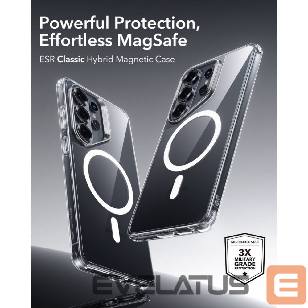 Другие товары ESR ESR Classic Hybrid MagSafe Case for Samsung Galaxy S26 Ultra - Transparent