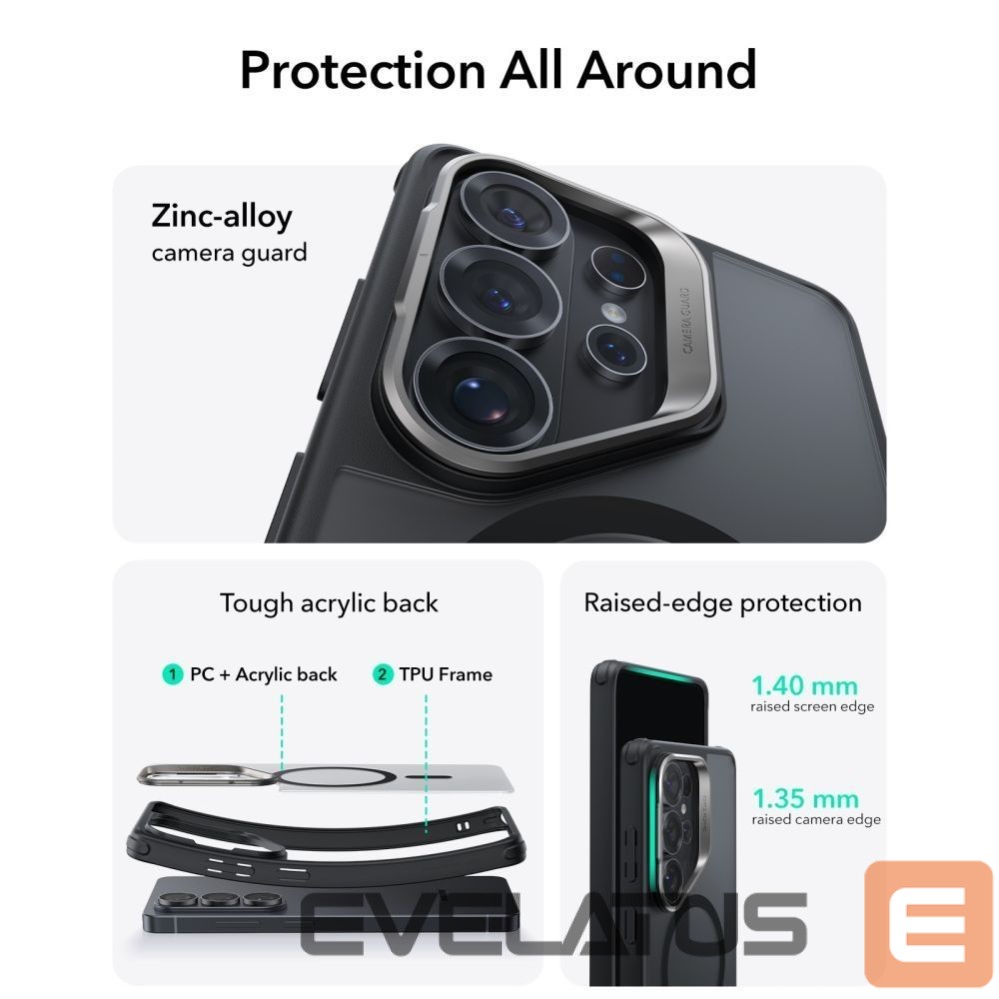 Другие товары ESR ESR Classic Hybrid Kickstand MagSafe Case for Samsung Galaxy S26 Ultra - Black