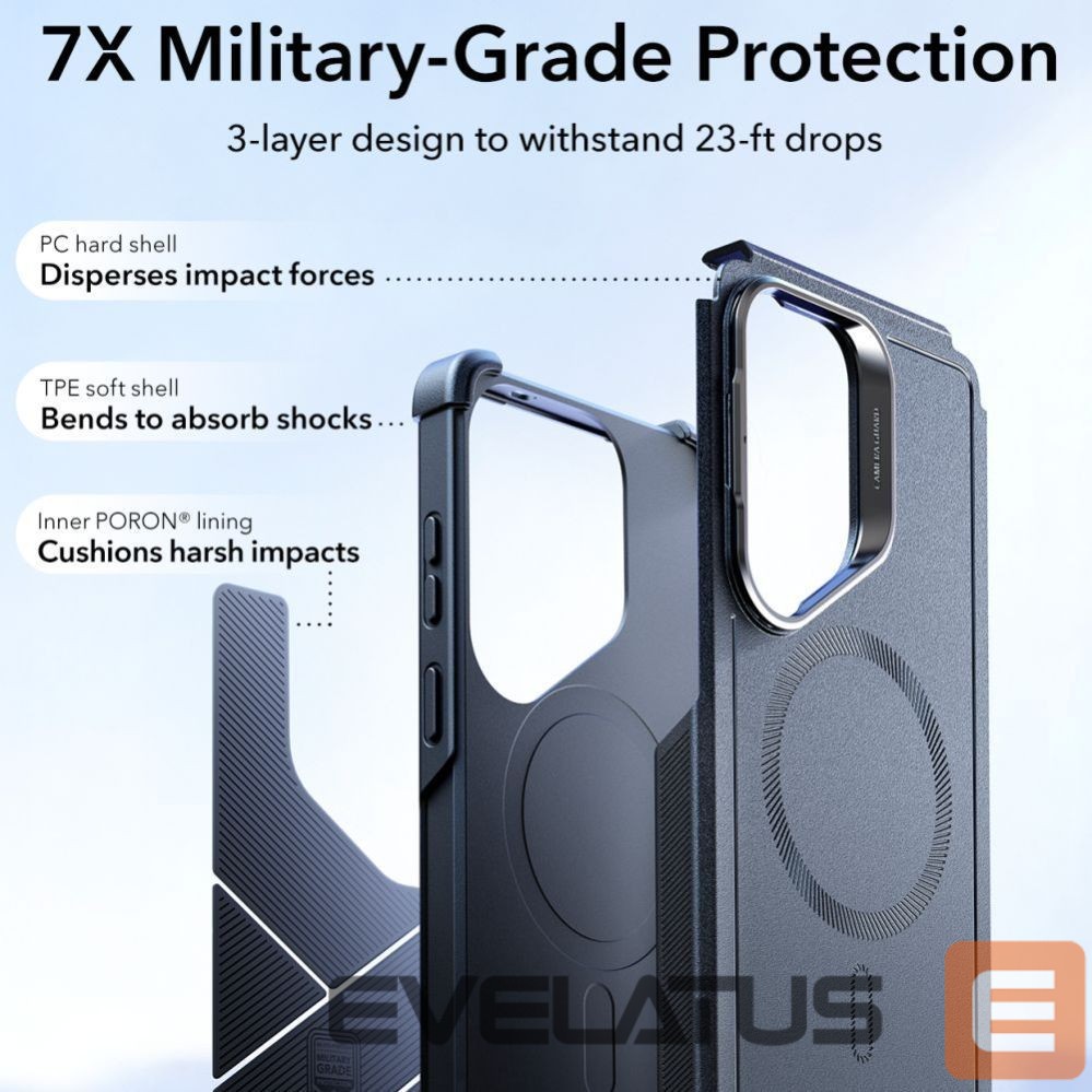 Другие товары ESR ESR Cyber Tough Kickstand MagSafe Case for Samsung Galaxy S26 Ultra - Black
