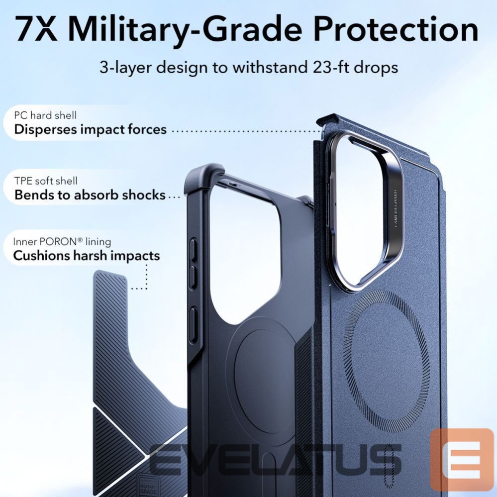 Другие товары ESR ESR Cyber Tough Kickstand MagSafe Case for Samsung Galaxy S26 Ultra - Navy Blue