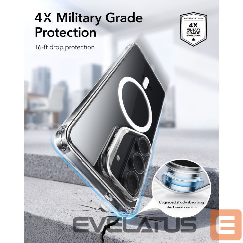 Другие товары ESR ESR Classic Hybrid Kickstand MagSafe Case for Samsung Galaxy S26+ - Transparent