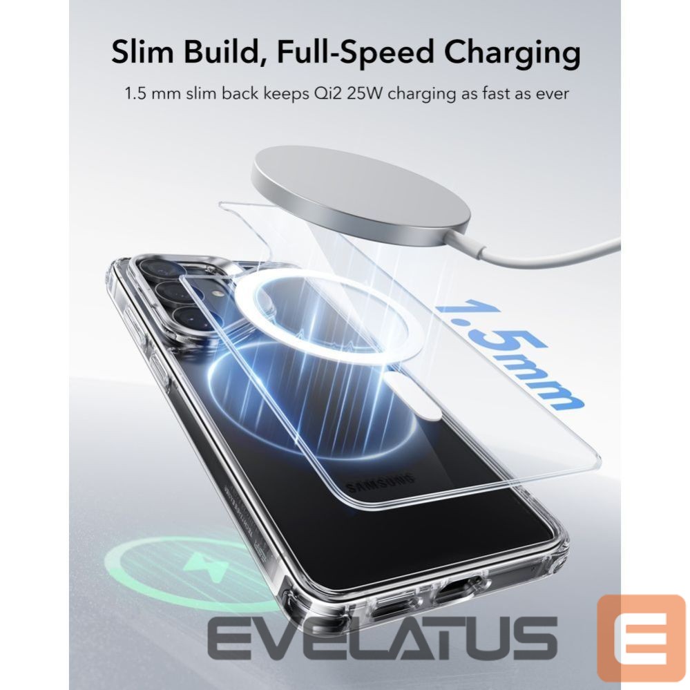 Другие товары ESR ESR Classic Hybrid Kickstand MagSafe Case for Samsung Galaxy S26+ - Transparent