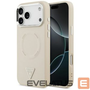 Другие товары Guess  Guess Triangle Logo MagSafe Case for iPhone 17 Pro - Beige 