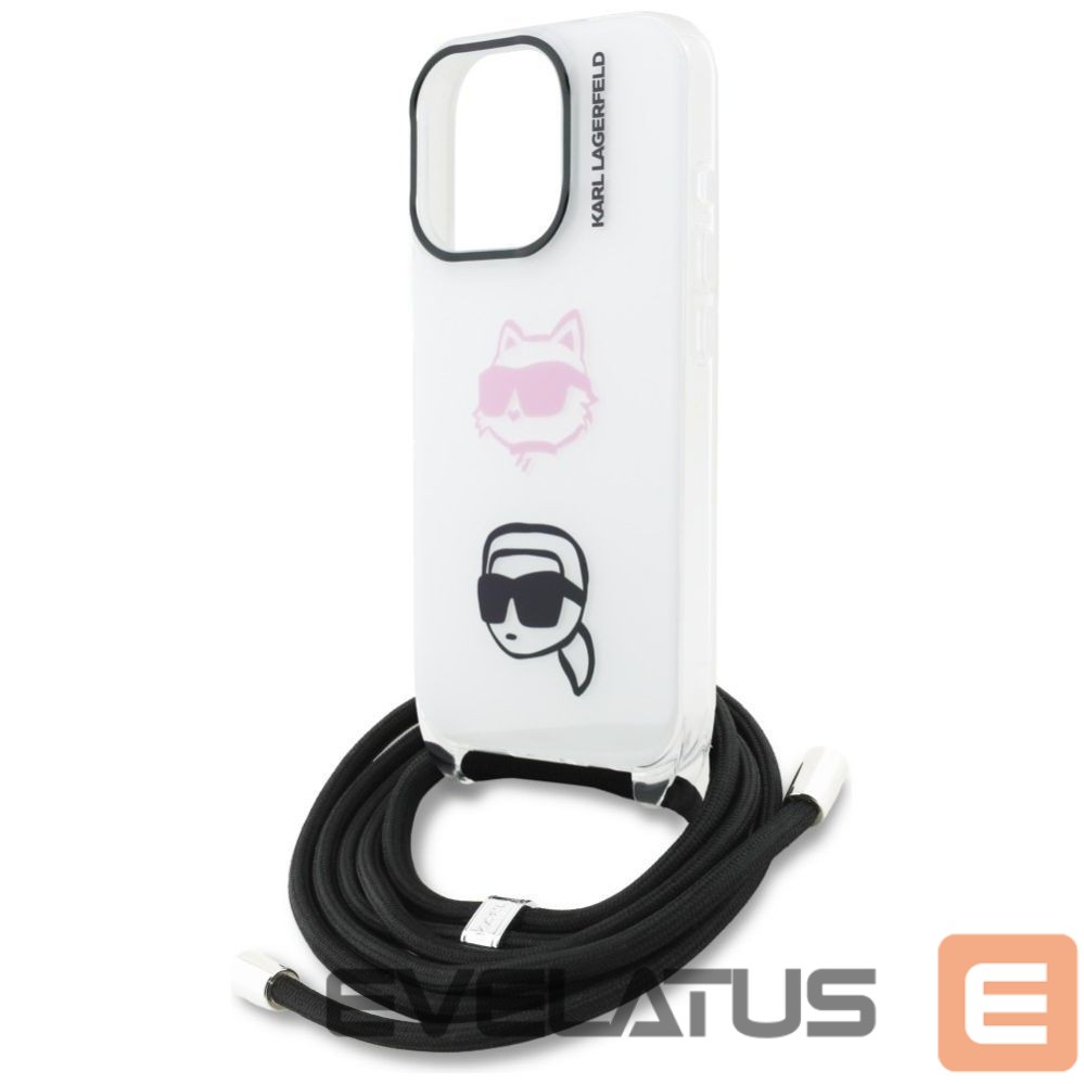Другие товары Karl Lagerfeld Karl Lagerfeld IML Crossbody Karl&Choupette Head Case for iPhone 16 Pro - White