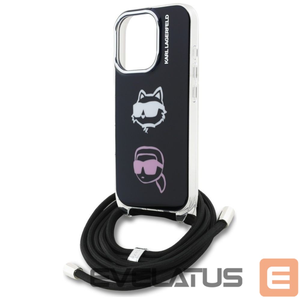 Другие товары Karl Lagerfeld Karl Lagerfeld IML Crossbody Karl&Choupette Head Case for iPhone 16 Pro - Black