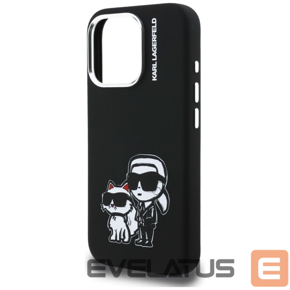 Другие товары Karl Lagerfeld Karl Lagerfeld Silicone Karl&Choupette Sketch MagSafe Case for iPhone 16 Pro Max - Black