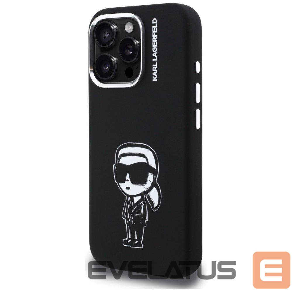 Другие товары Karl Lagerfeld Karl Lagerfeld Silicone Karl Sketch MagSafe Case for iPhone 16 Pro - Black
