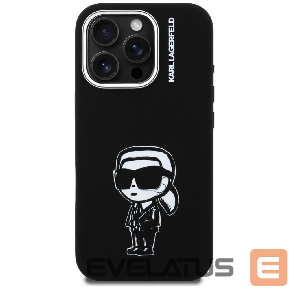 Другие товары Karl Lagerfeld Karl Lagerfeld Silicone Karl Sketch MagSafe Case for iPhone 16 Pro - Black