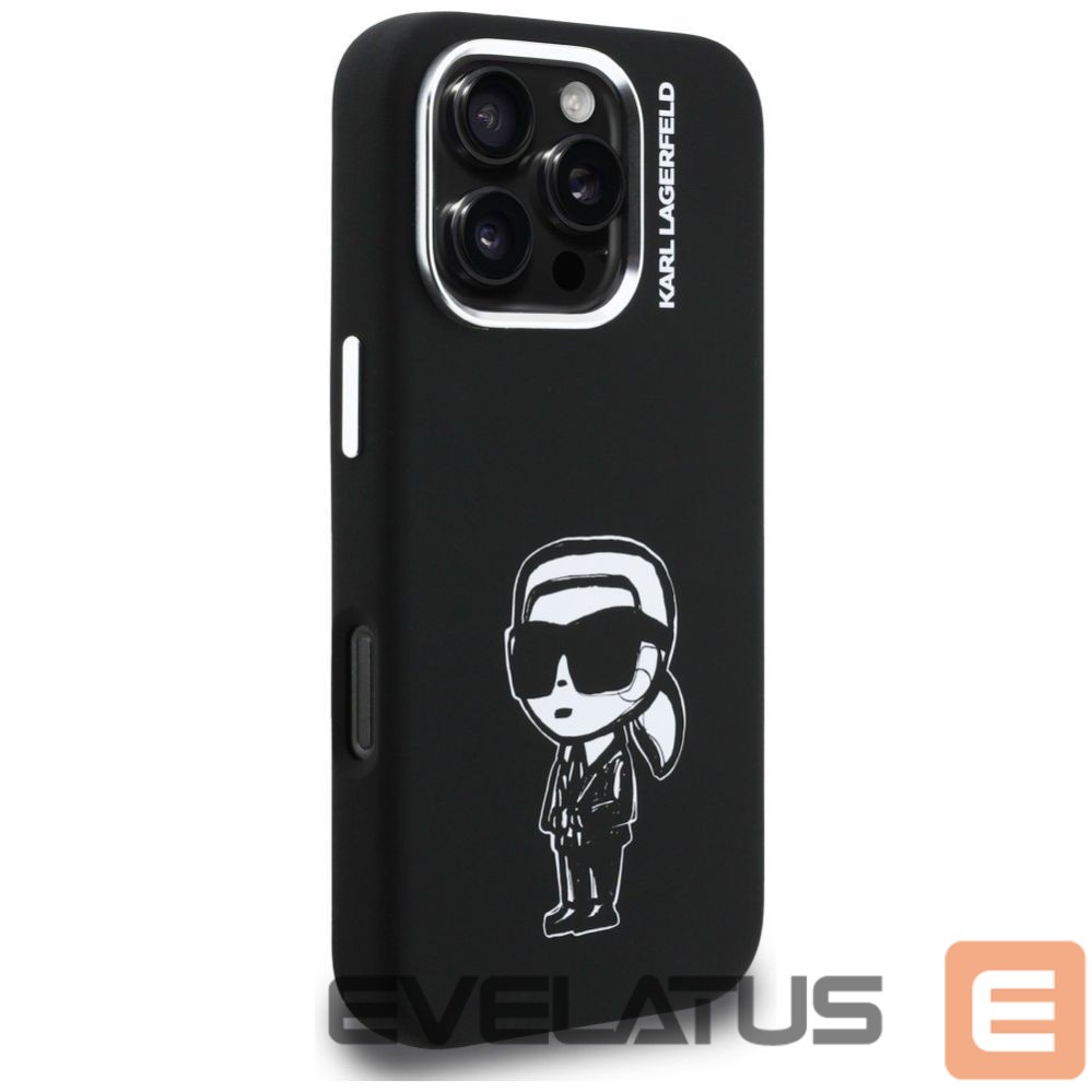Другие товары Karl Lagerfeld Karl Lagerfeld Silicone Karl Sketch MagSafe Case for iPhone 16 Pro - Black