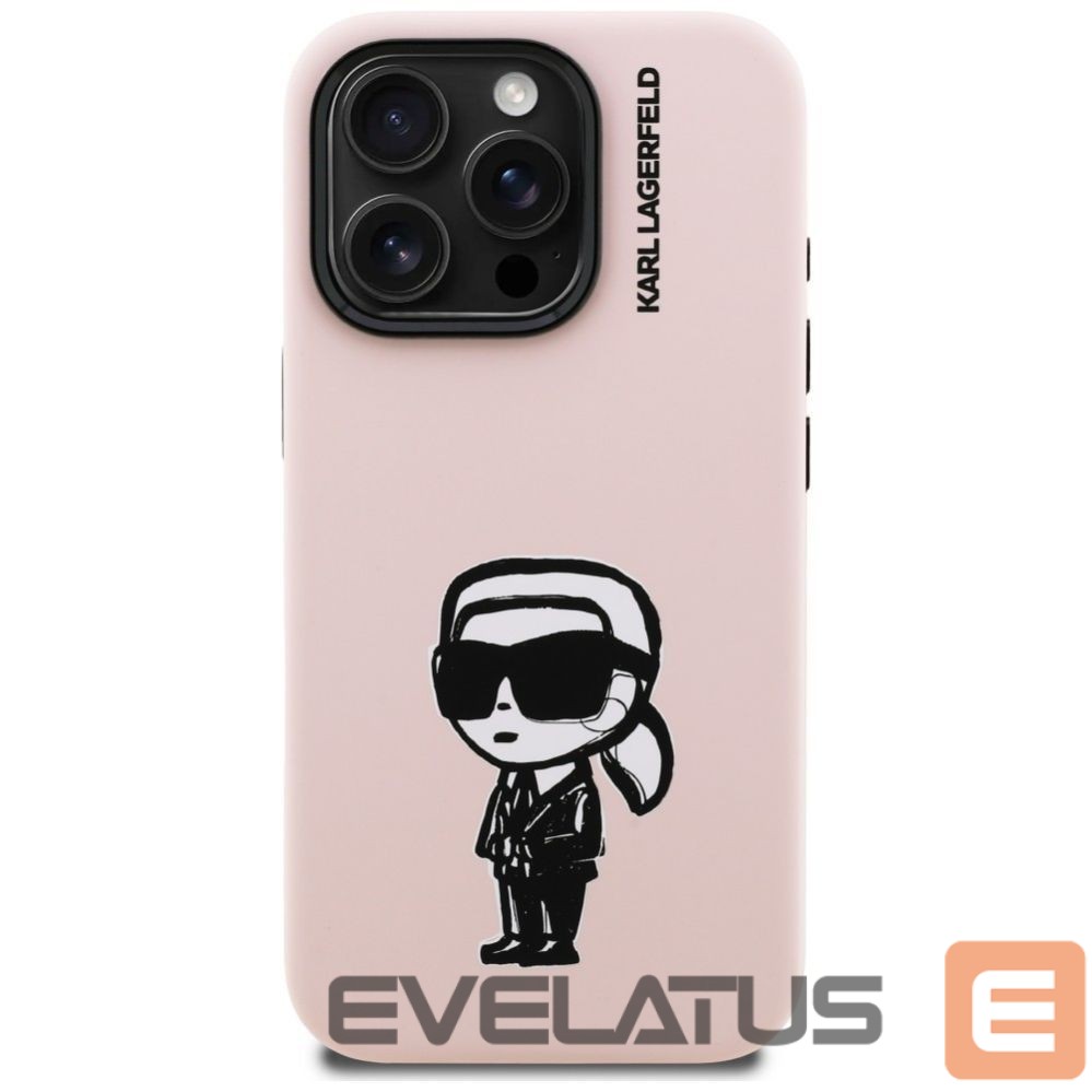 Другие товары Karl Lagerfeld Karl Lagerfeld Silicone Karl Sketch MagSafe Case for iPhone 16 Pro Max - Pink