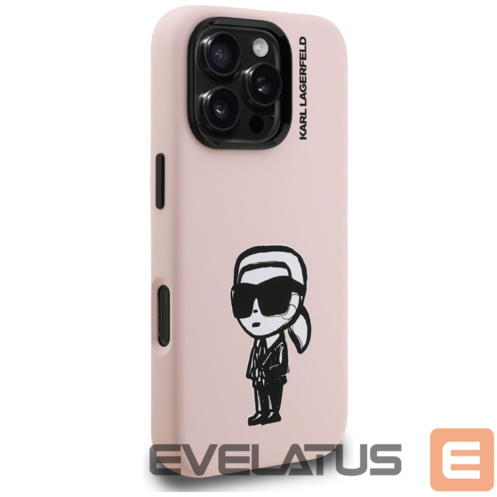 Другие товары Karl Lagerfeld Karl Lagerfeld Silicone Karl Sketch MagSafe Case for iPhone 16 Pro Max - Pink