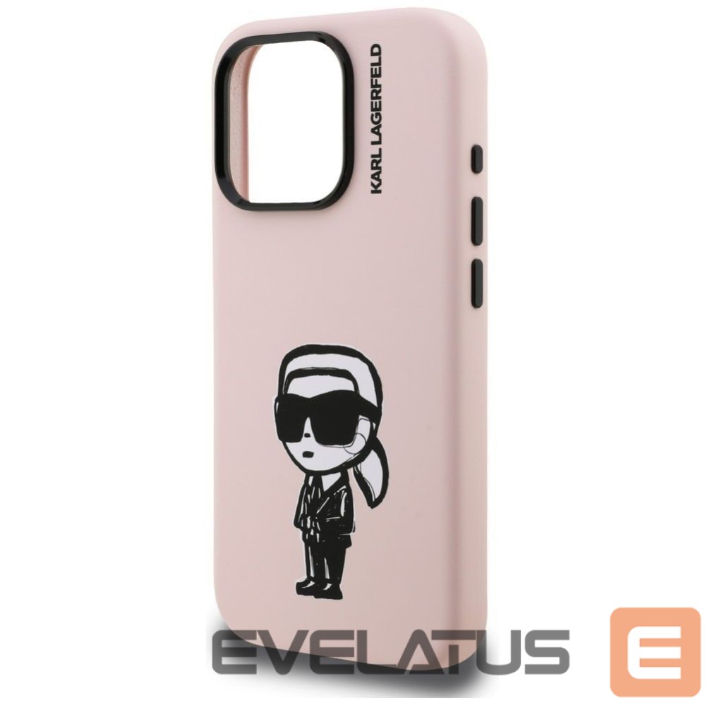 Другие товары Karl Lagerfeld Karl Lagerfeld Silicone Karl Sketch MagSafe Case for iPhone 16 Pro Max - Pink