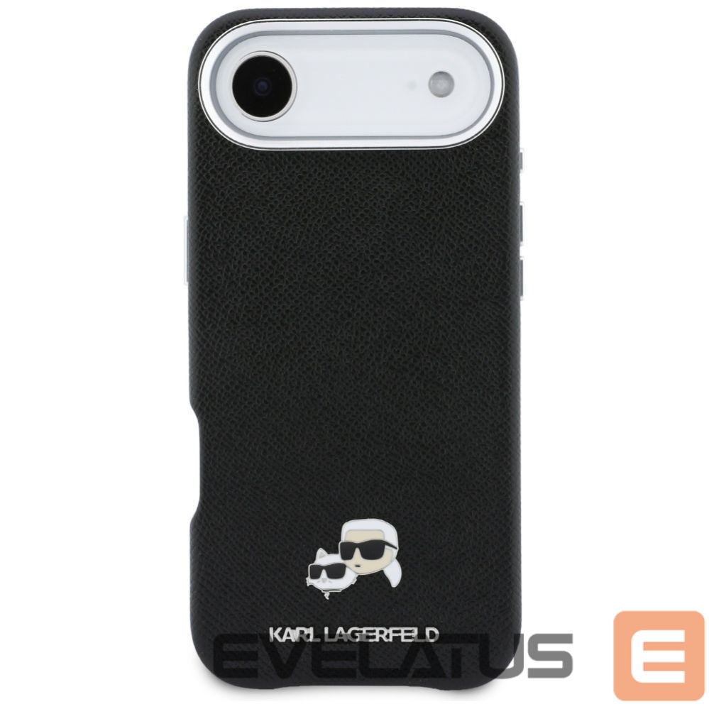 Другие товары Karl Lagerfeld Karl Lagerfeld Karl & Choupette Head Pins Saffiano MagSafe Case for iPhone Air - Black