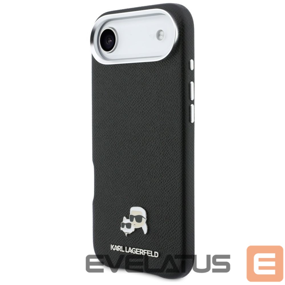 Другие товары Karl Lagerfeld Karl Lagerfeld Karl & Choupette Head Pins Saffiano MagSafe Case for iPhone Air - Black