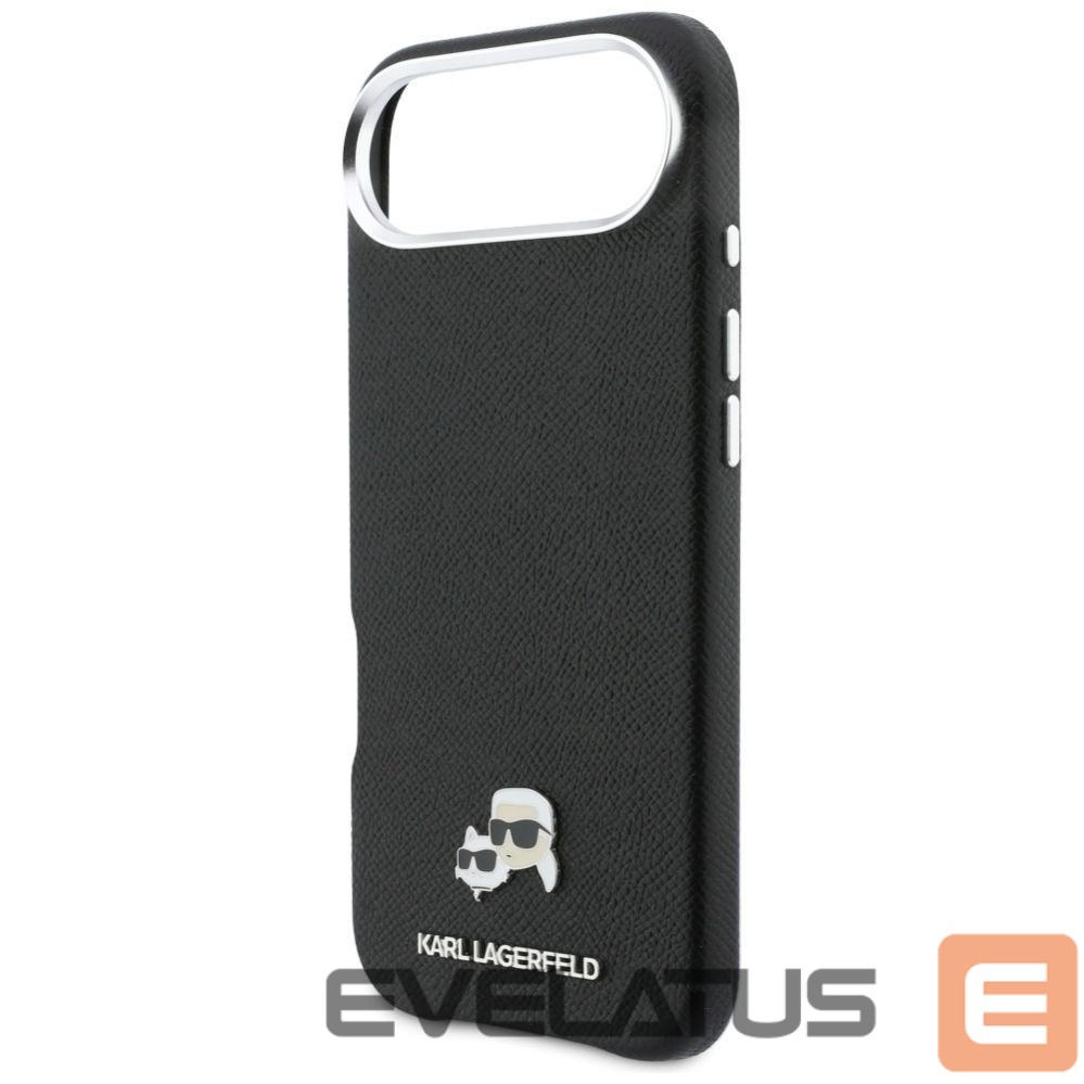 Другие товары Karl Lagerfeld Karl Lagerfeld Karl & Choupette Head Pins Saffiano MagSafe Case for iPhone Air - Black