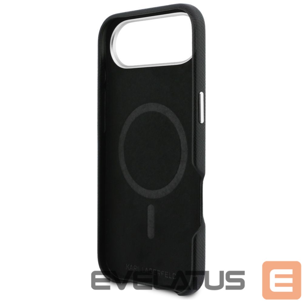 Другие товары Karl Lagerfeld Karl Lagerfeld Karl & Choupette Head Pins Saffiano MagSafe Case for iPhone Air - Black
