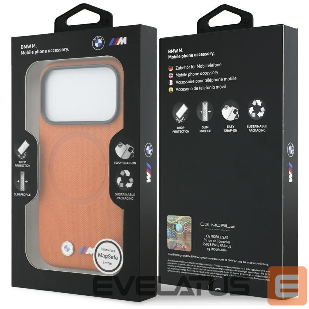 Другие товары BMW BMW M FW Metal Logo MagSafe Case for iPhone 17 Pro - Orange