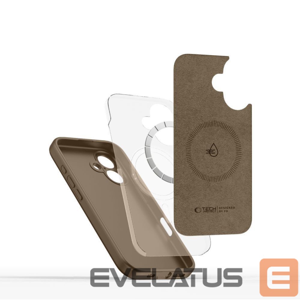 Другие товары Tech-Protect Tech-Protect Silicone MagSafe Case for iPhone 16E / 17E - Brown
