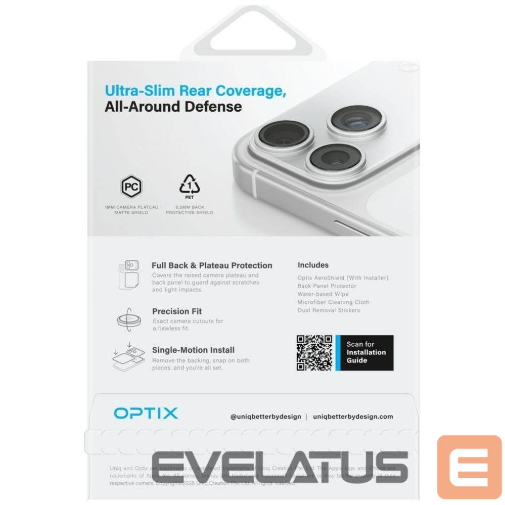 Другие товары UNIQ Uniq Optix Aeroshield+ Camera Module Protector for iPhone 17 Pro Max