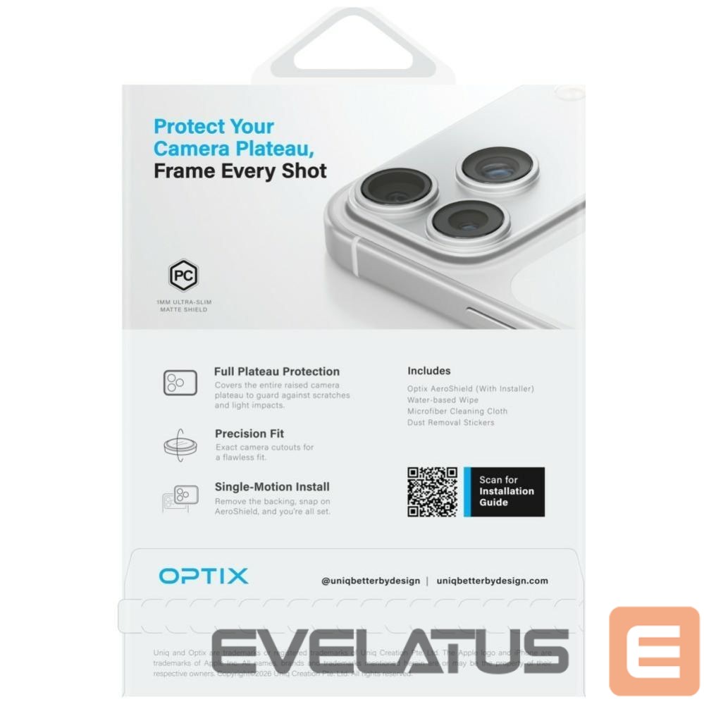 Другие товары UNIQ Uniq Optix Aeroshield Camera Module Protector for iPhone 17 Pro Max