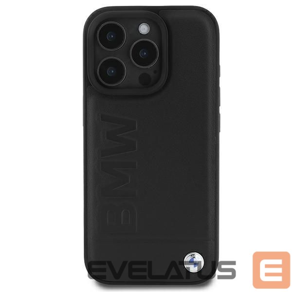 Другие товары BMW BMW Leather Hot Stamp iPhone 16 Pro Case - Black