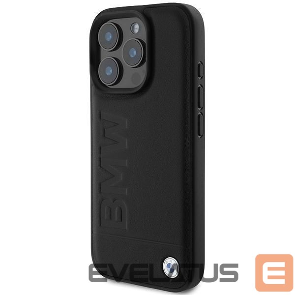 Другие товары BMW BMW Leather Hot Stamp iPhone 16 Pro Case - Black
