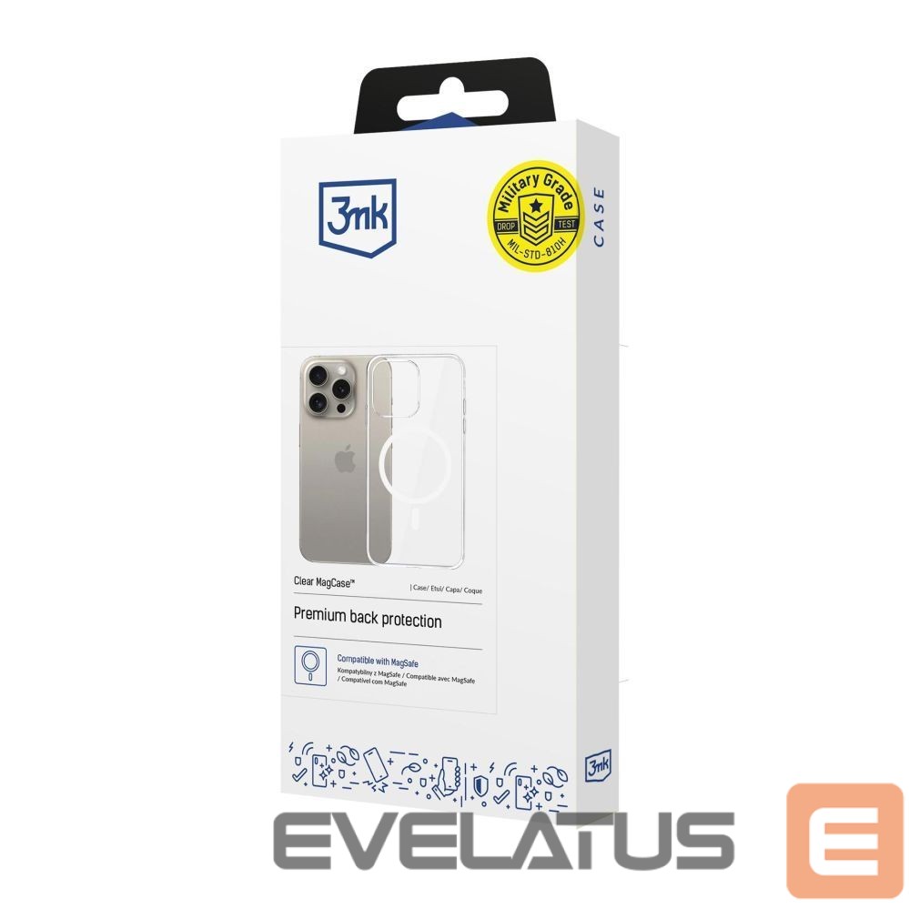 Другие товары 3MK 3mk Clear MagCase Case for Apple iPhone 15 Pro Max - Transparent