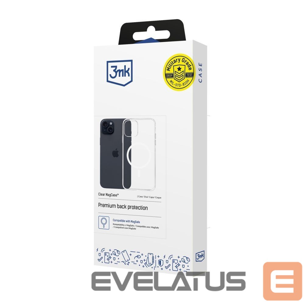 Другие товары 3MK 3mk Clear MagCase for Apple iPhone 15 Plus - transparent