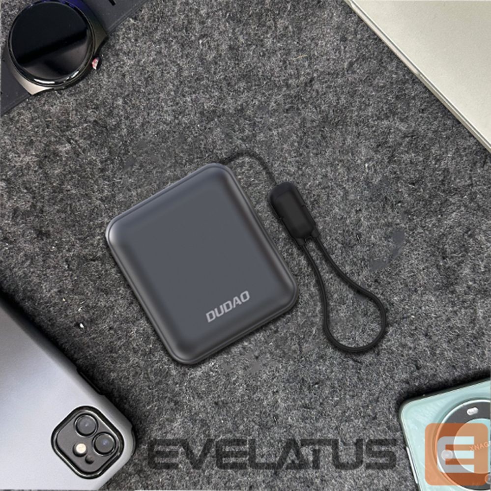 Внешний аккумулятор Dudao Dudao K22+ Ultra-Compact Power Bank 10000mAh 22.5W USB-C with Pendant/Cable - Gray