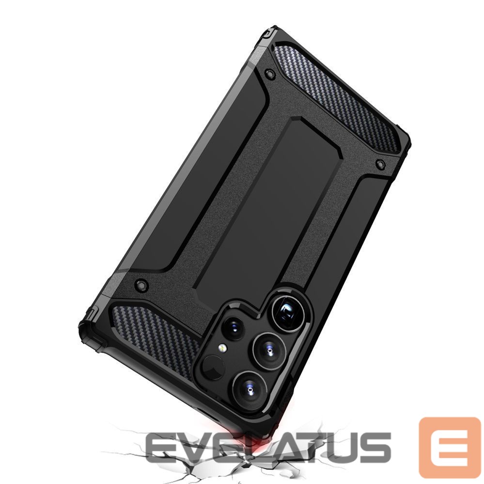 Другие товары Hurtel Hybrid Armor Case for Samsung Galaxy S25 Ultra Armored Hybrid Case - Black