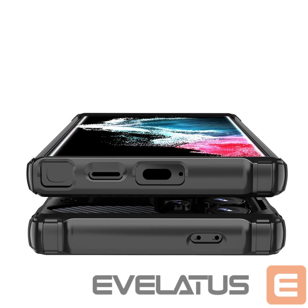 Другие товары Hurtel Hybrid Armor Case for Samsung Galaxy S25 Ultra Armored Hybrid Case - Black