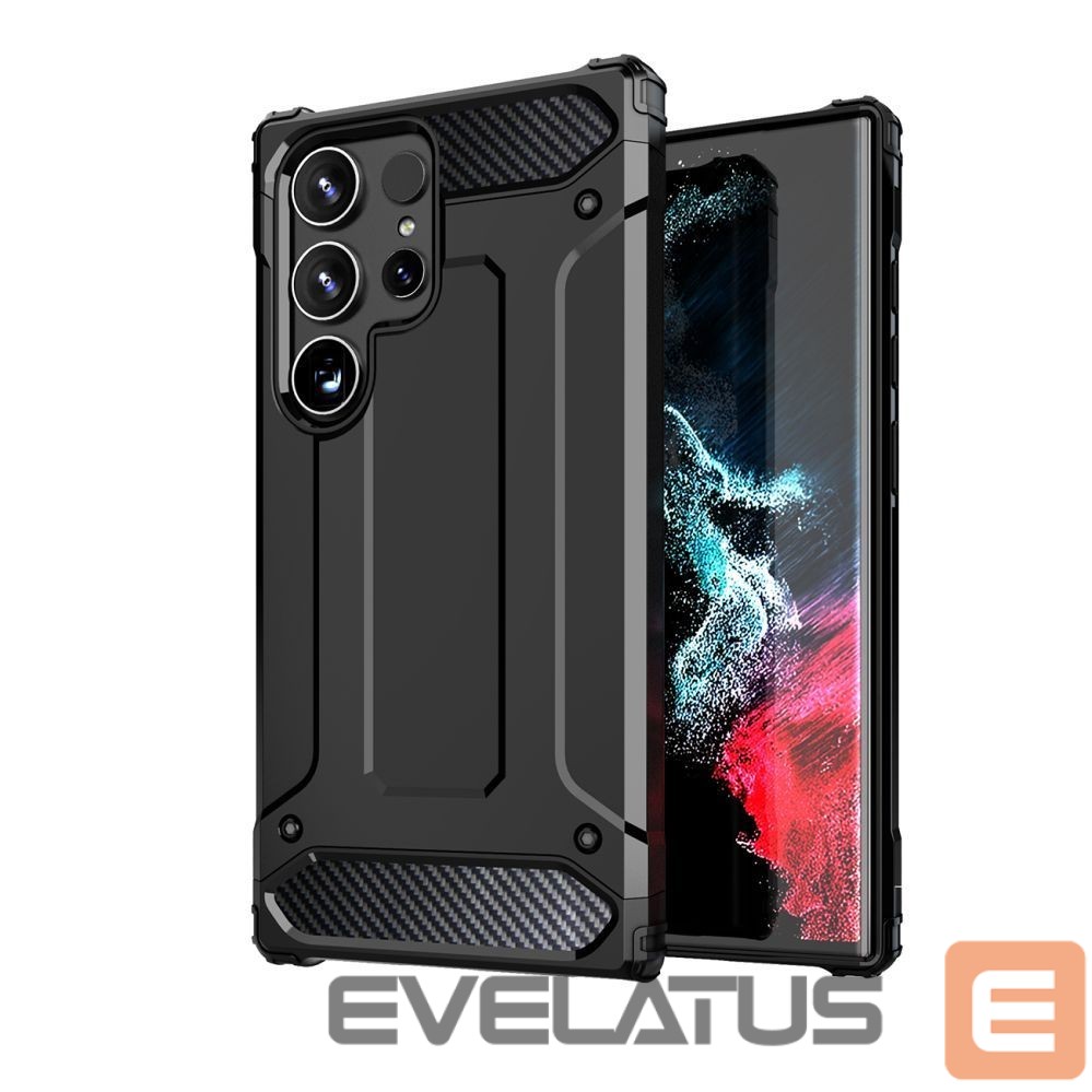 Другие товары Hurtel Hybrid Armor Case for Samsung Galaxy S25 Ultra Armored Hybrid Case - Black