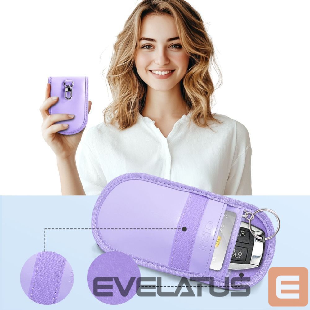Другие товары Tech-Protect Tech-Protect KLR100 RFID Blocking Car Key Case - Purple