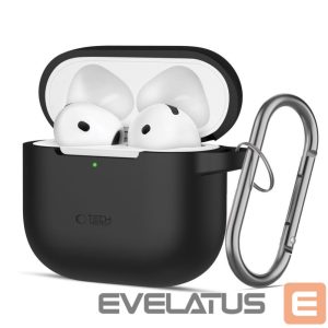 Другие товары Tech-Protect  Tech-Protect Silicone Hook Case for AirPods 4 - Black 