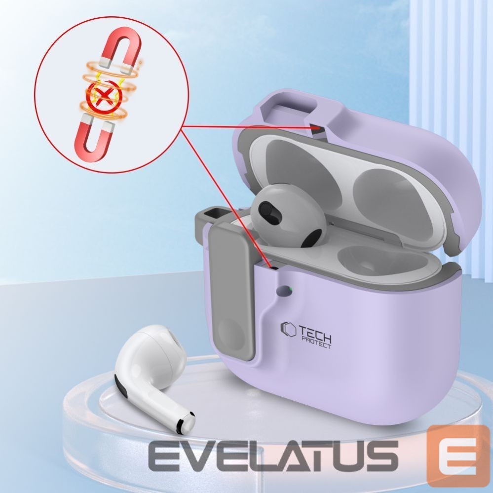 Другие товары Tech-Protect Tech-Protect Slim Hook Case for AirPods 4 - Purple