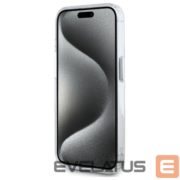 Другие товары Karl Lagerfeld Karl Lagerfeld IML Metal Karl&Choupette Head MagSafe iPhone 15 Pro Case - White