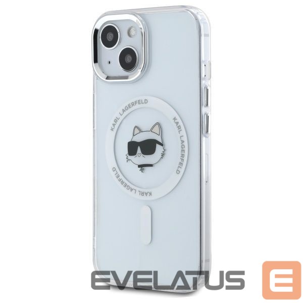 Другие товары Karl Lagerfeld Karl Lagerfeld IML Metal Choupette Head MagSafe iPhone 15 Plus Case - White