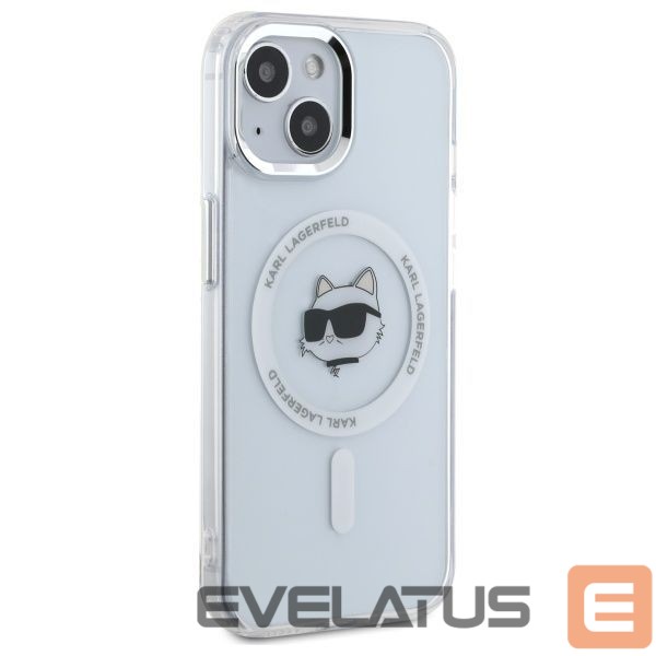 Другие товары Karl Lagerfeld Karl Lagerfeld IML Metal Choupette Head MagSafe iPhone 15 Plus Case - White