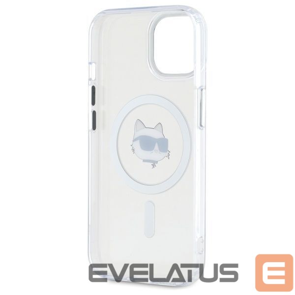 Другие товары Karl Lagerfeld Karl Lagerfeld IML Metal Choupette Head MagSafe iPhone 15 Plus Case - White