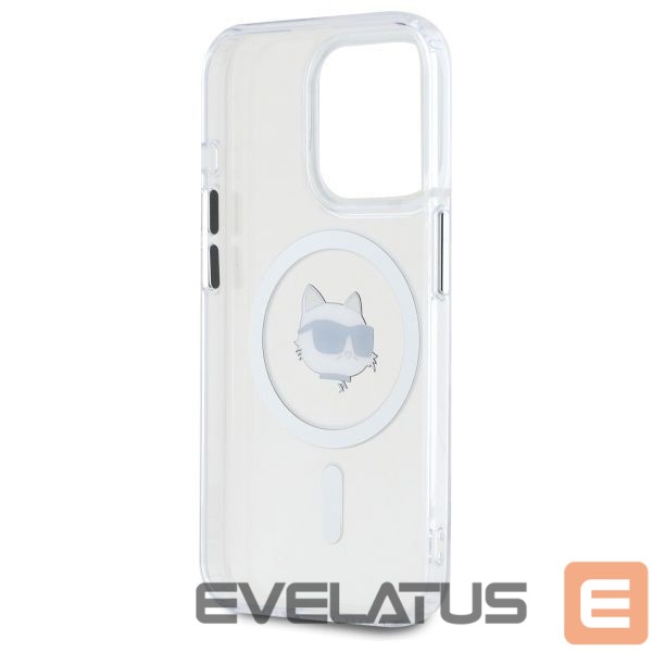 Другие товары Karl Lagerfeld Karl Lagerfeld IML Metal Choupette Head MagSafe Case for iPhone 15 Pro Max - White