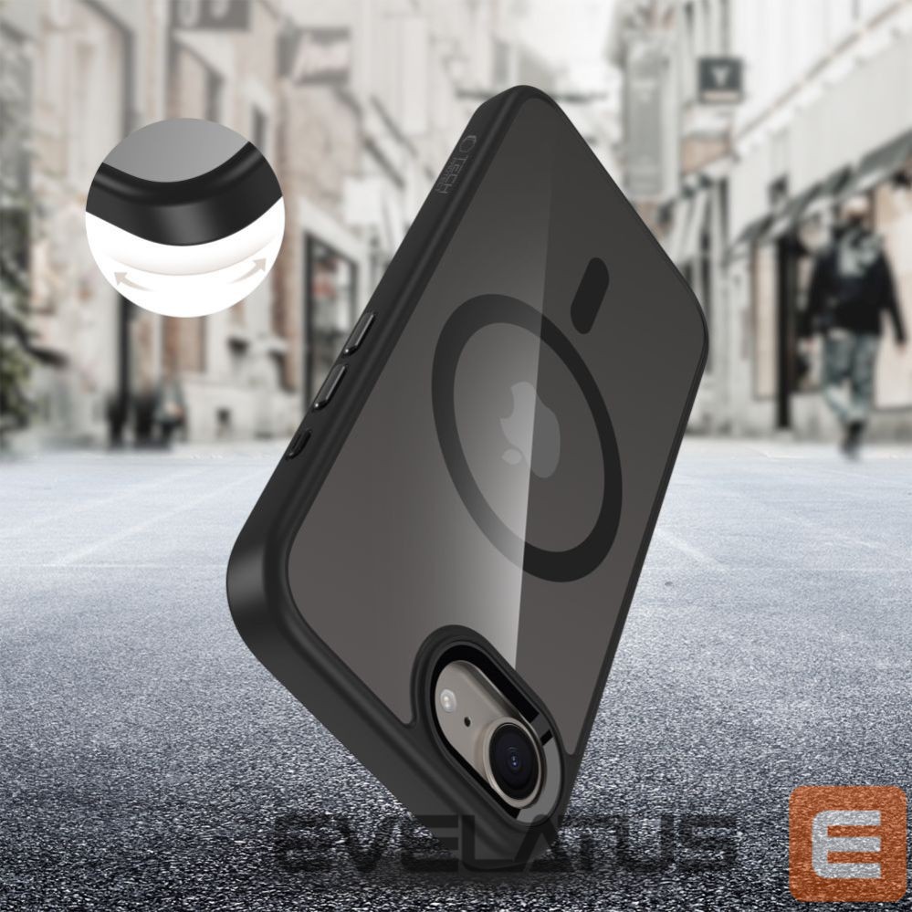 Другие товары Tech-Protect Tech-Protect MagMat MagSafe iPhone 16e Case - Black-Transparent